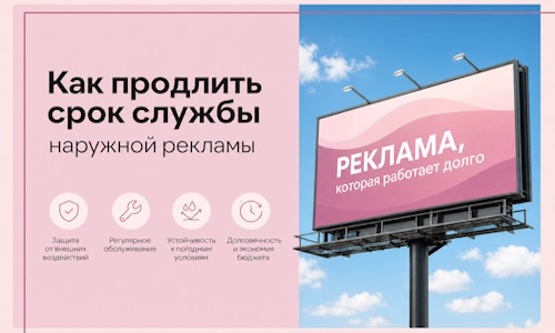 Как продлить срок службы наружной рекламы в  Моршанске