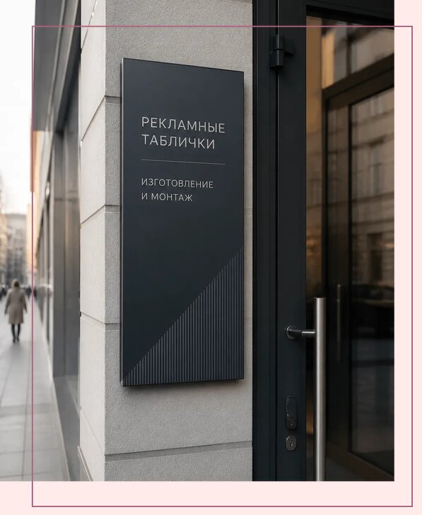 Рекламные таблички в Моршанске по цене от 4673 р. | Аванза-Мрш