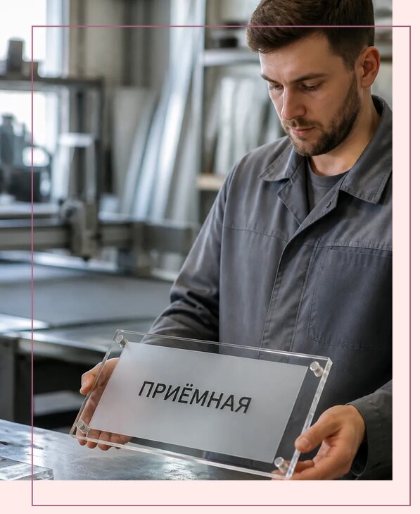 Таблички из оргстекла на заказ в Моршанске от 4050 р. | Аванза-Мрш