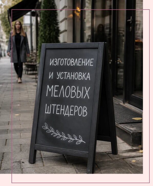 Меловые штендеры в Моршанске по цене от 6750 р. | Аванза-Мрш